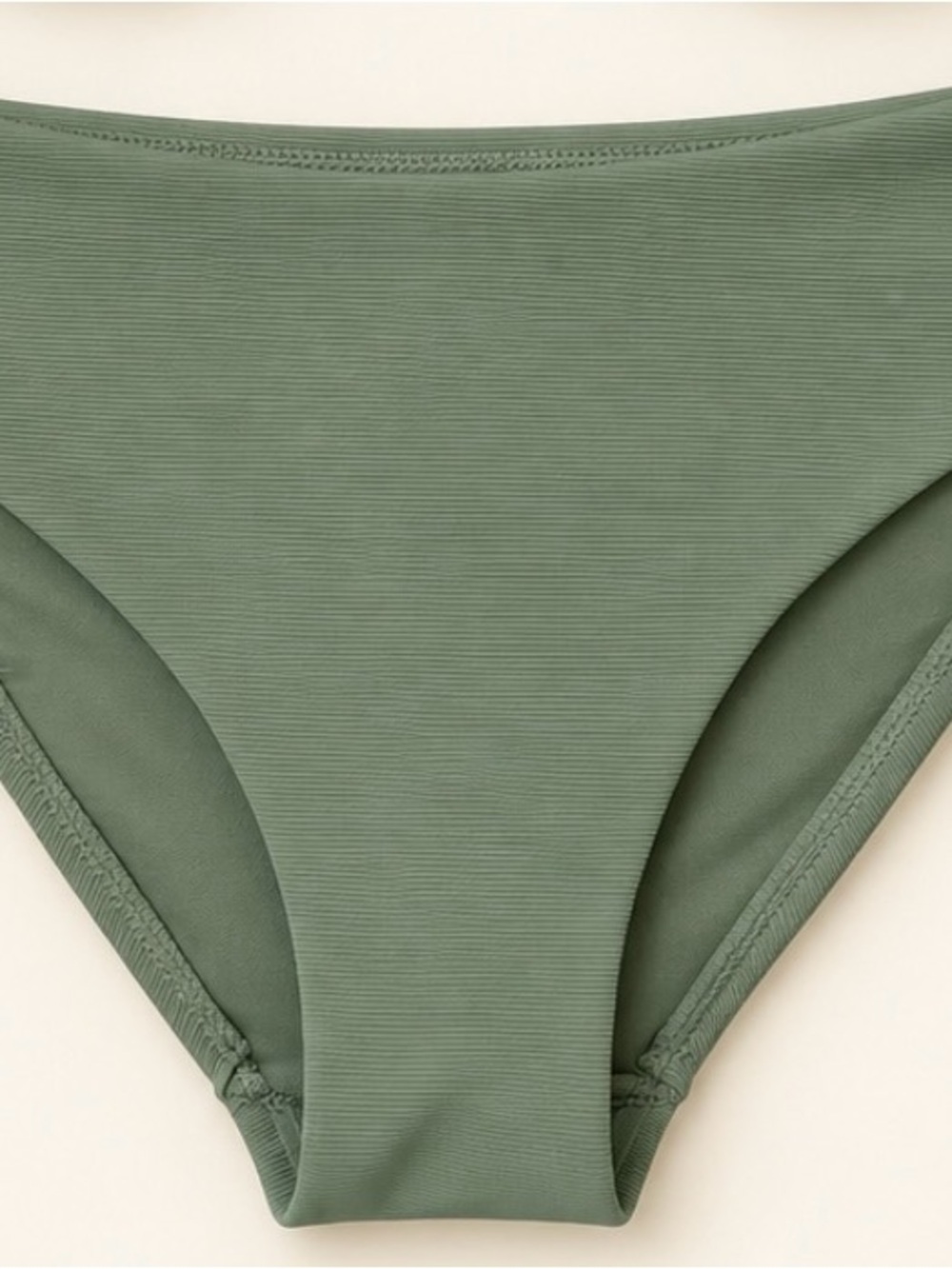 Olive Ribbed Underwire Bikini Set - Picture 3 of 3